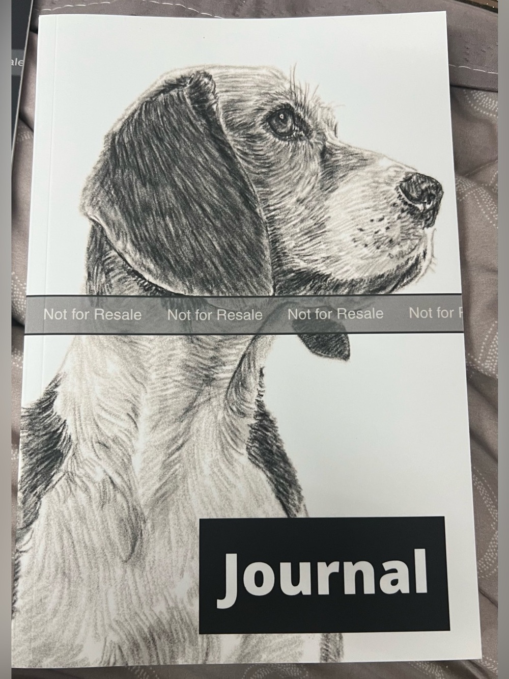 Black and White Dog Journal - Pet Notebook